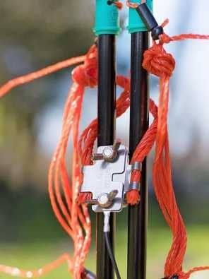 Oportunidade última - Rede cerca elétrica -VOSS.farming Euronet combinada de 50 m, h=90 cm- apoio duplo