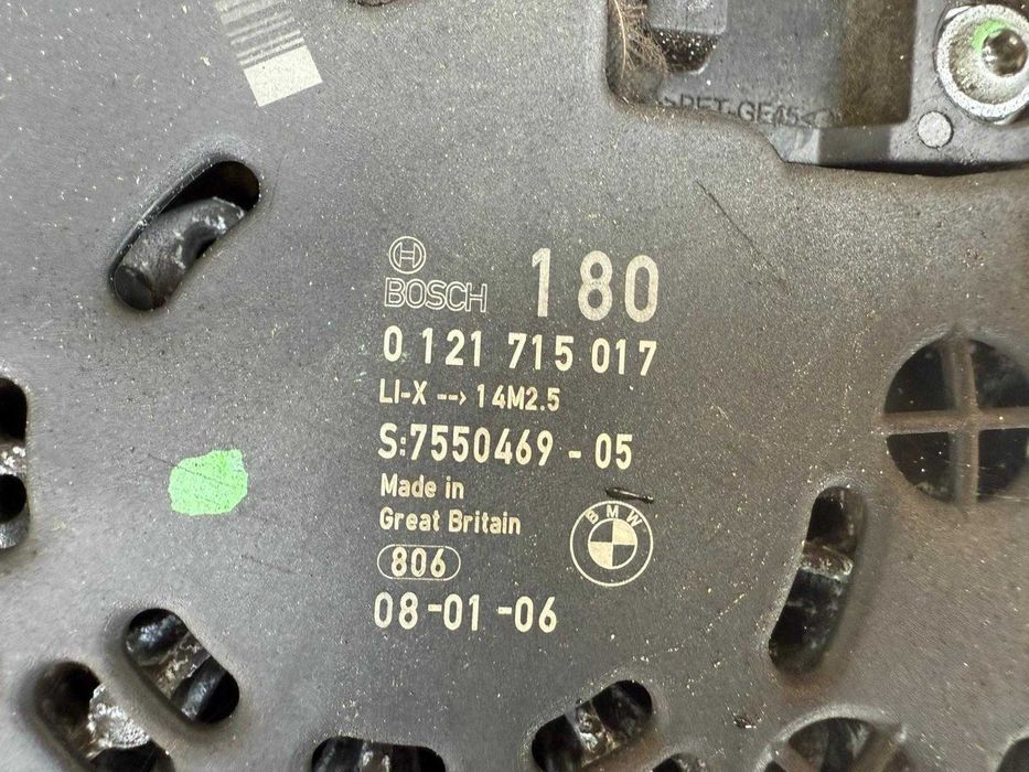 Bmw 1 E87 3 E91 E92 2.0i Benzyna 01217--15017 Alternator Bosch 180A