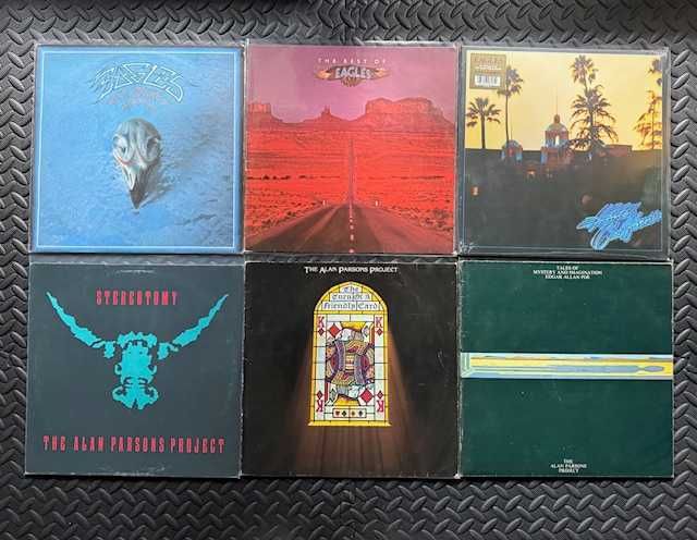 Chris De Burg, Chris Rea, Bruce Springsteen, Eagles, Alan Parsons