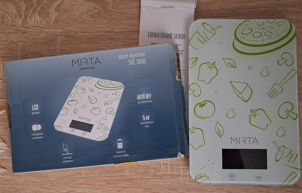 Ваги кухонні MIRTA SKE 305G