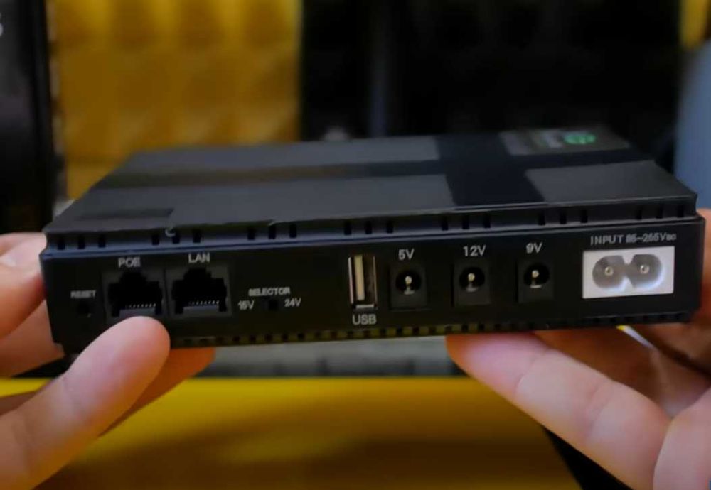 безперебойник  DC UPS 5V/9V/12V для роутера та ONU (з акумулятором)