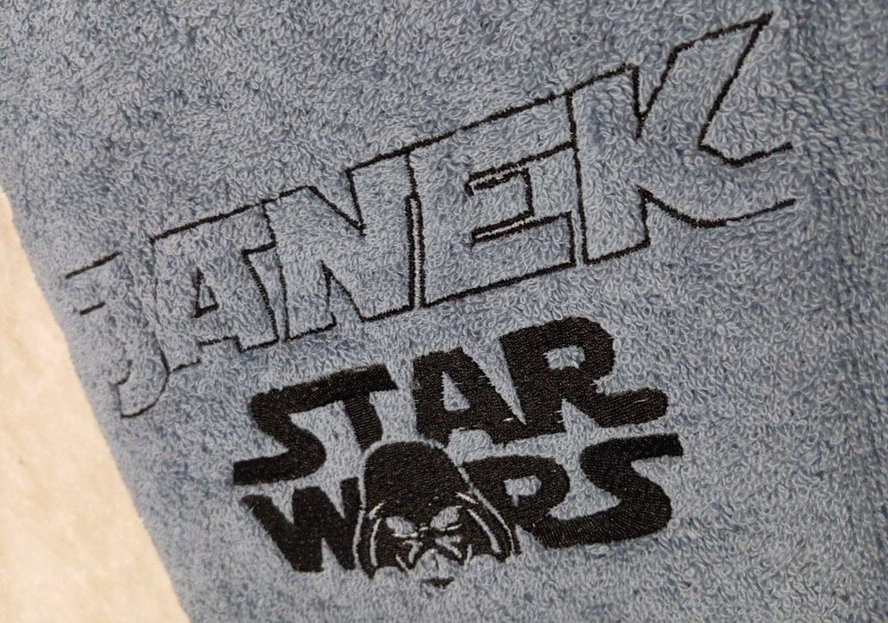 Bawełniany Ręcznik Haft Imię Star Wars 100x50 Gwiezdne Wojny