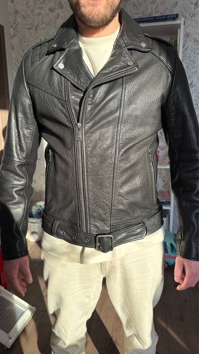 Шкіряна чоловіча куртка Hugo L