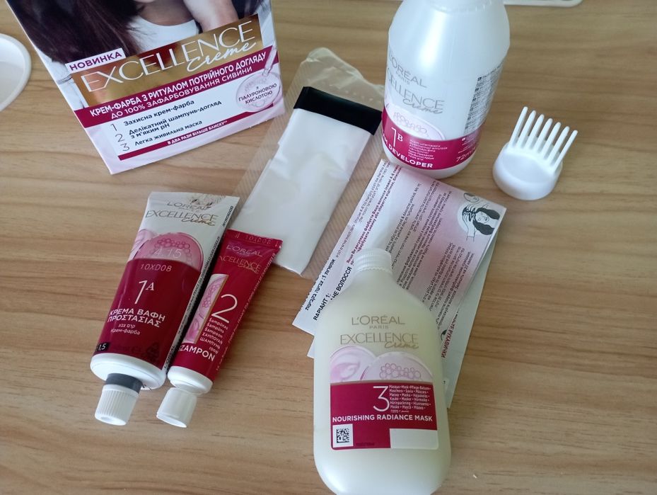 L'Oréal стойкая крем - краска для волос 7.1 и 4.15