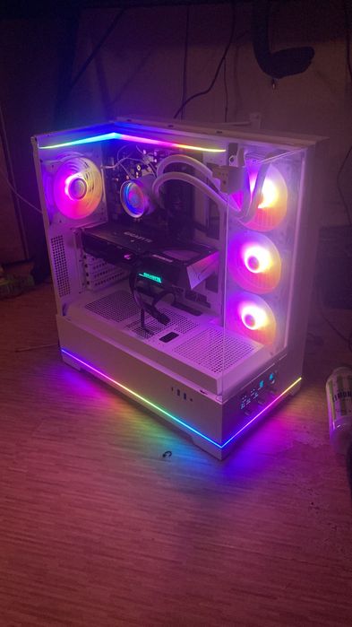 BIAŁY KOMPUTER GAMINGOWY RGB | Nowy | Stylowy setup | Gotowy do grania