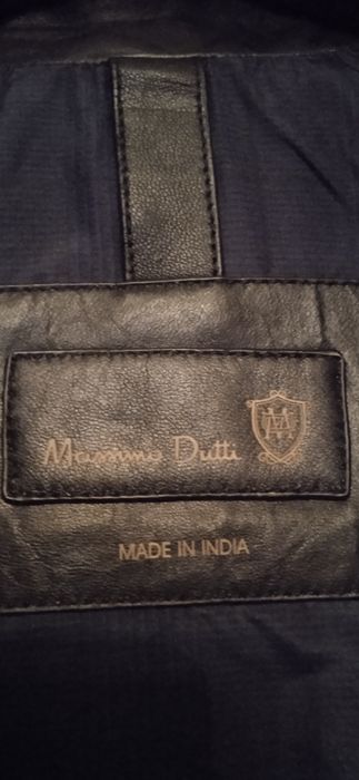 Шкіряна чорна куртка  XXL