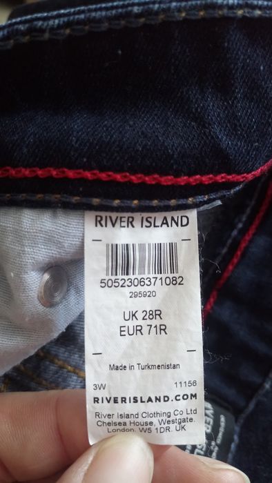 Spodnie jeans pas 74 cm chłopięce