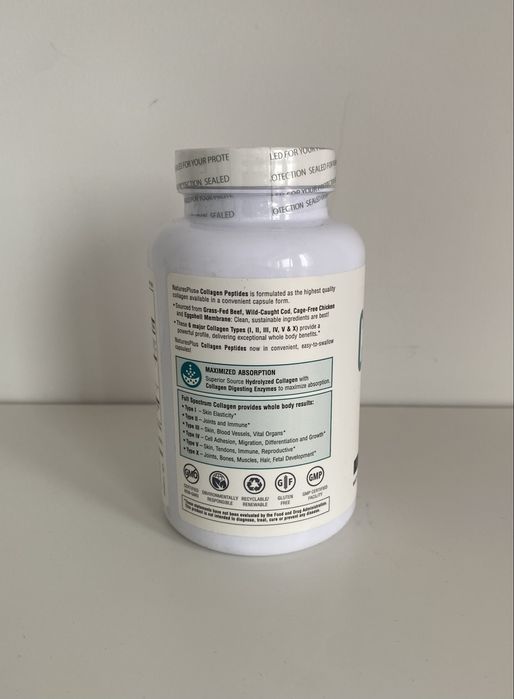 NaturesPlus, Peptydy kolagenowe, 240 kapsułek