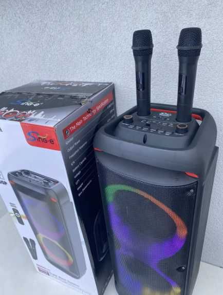 Акустична портативна колонка система з пультом та мікрофоном Bluetooth
