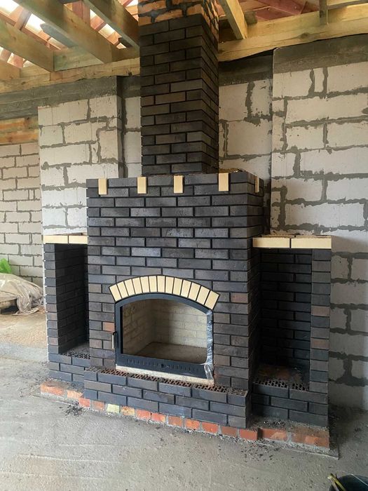 Дверці для каміна арочні під замовлення, дверка каминная со стеклом