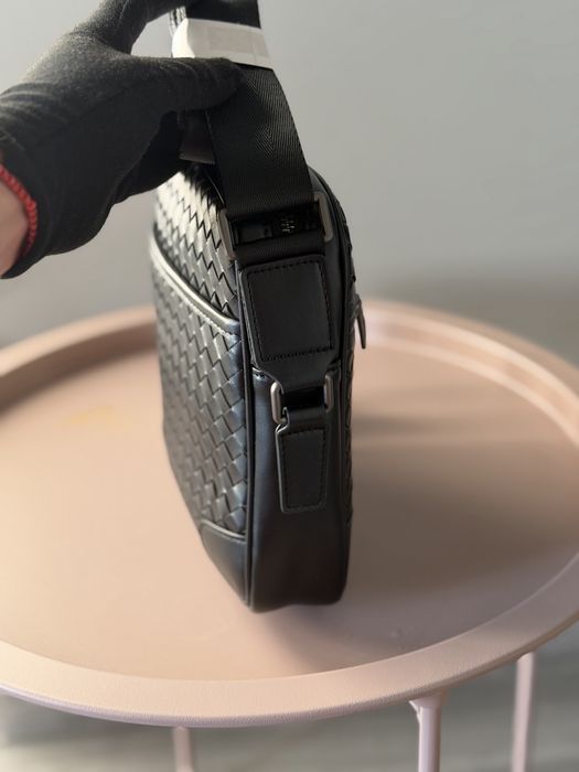 Мужская плетеная сумка барсетка клатч