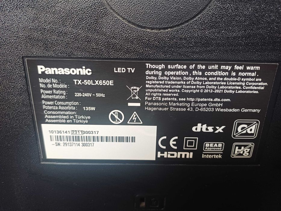 Tv Panasonic 50 cali SMART