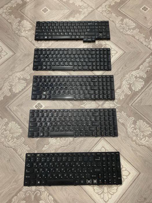 Неробочі клавіатури до ноутбуків Lenovo та Samsung по клавішно