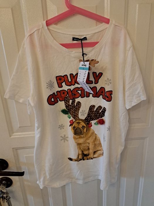 Nowa bluzka t-shirt swiateczny Sinsay rozm.L