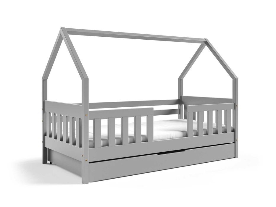 Dziecięce łóżko domek dla dzieci DYZIO z materacem piankowym! 160x80cm