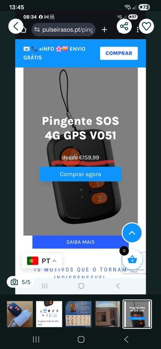 SOS IDOSO com Gps