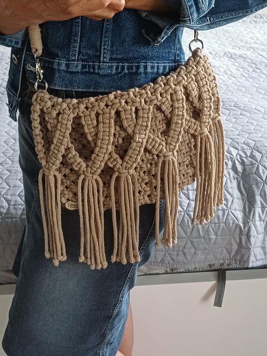 Torebka wykonana ręcznie, makrama