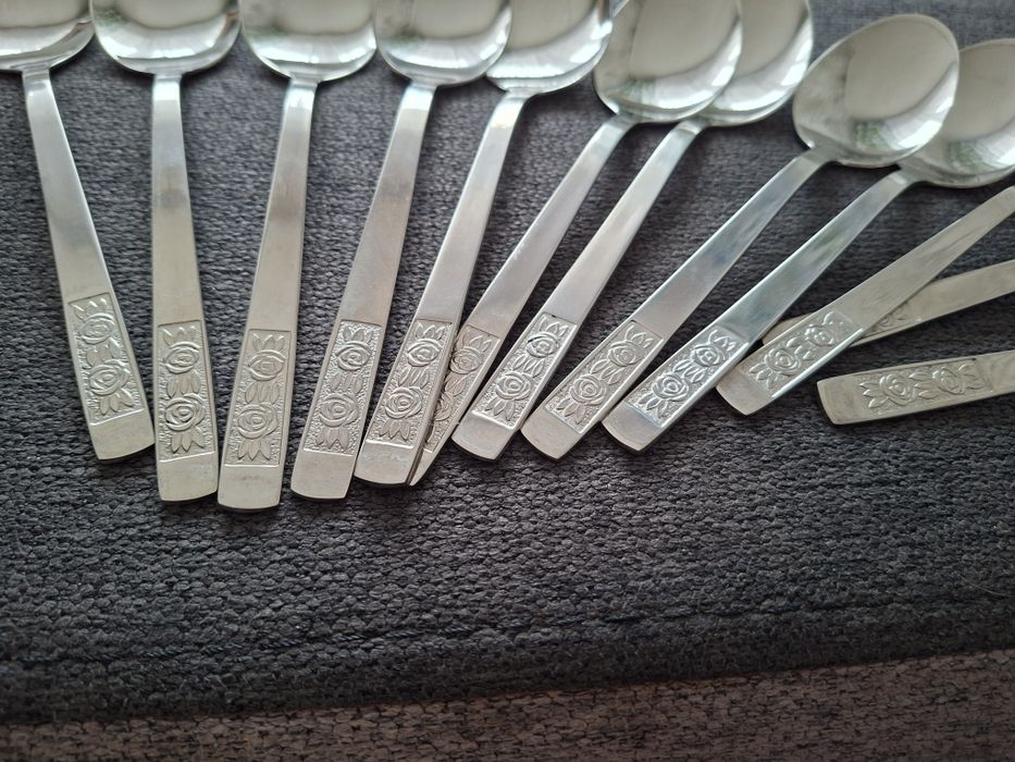 Łyżki stołowe Gerlach PRL 12 sztuk