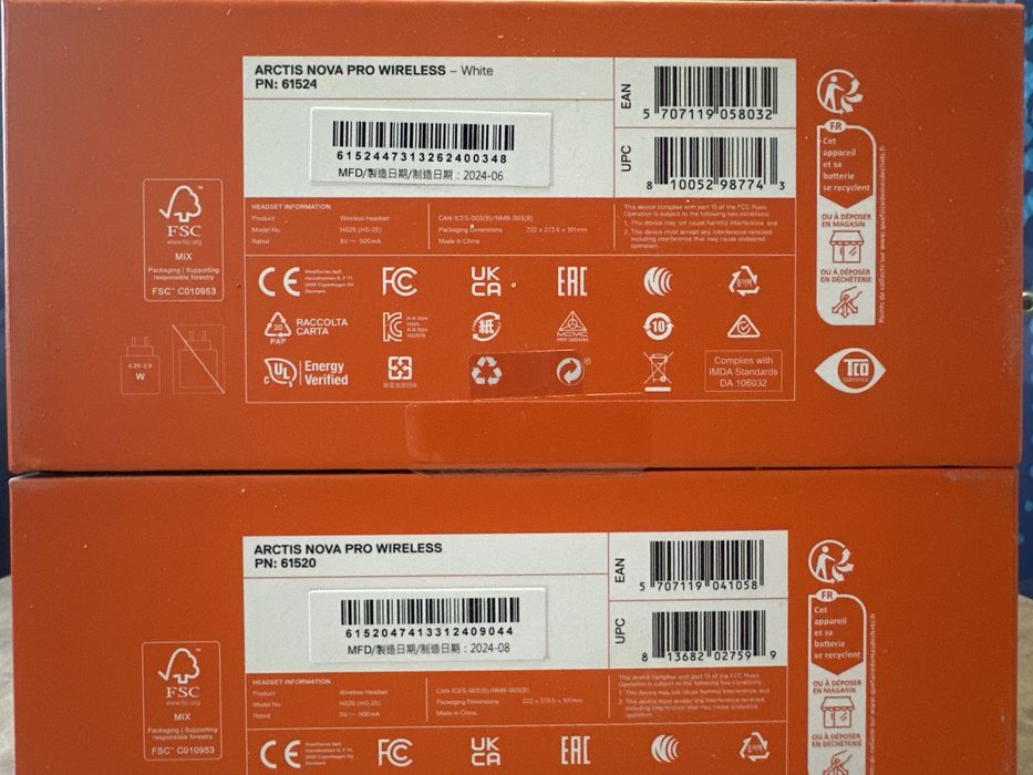 Ігрова гарнітура SteelSeries Arctis Nova Pro Wireless Black/White