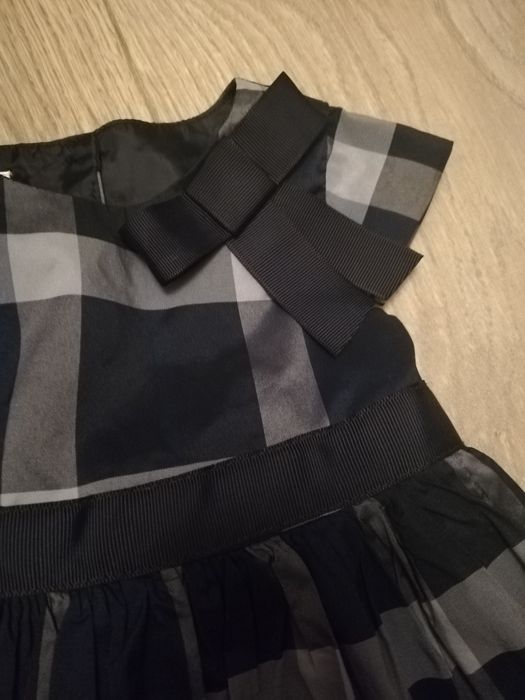 Granatowa sukienka świąteczna Jasper Conran 80 cm 9-12 miesięcy