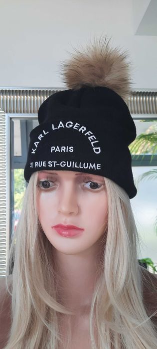 czapka zimowa damska czarna Karl jenot