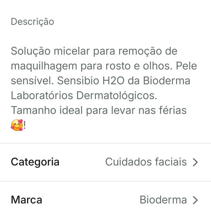 Água micelar Bioderma