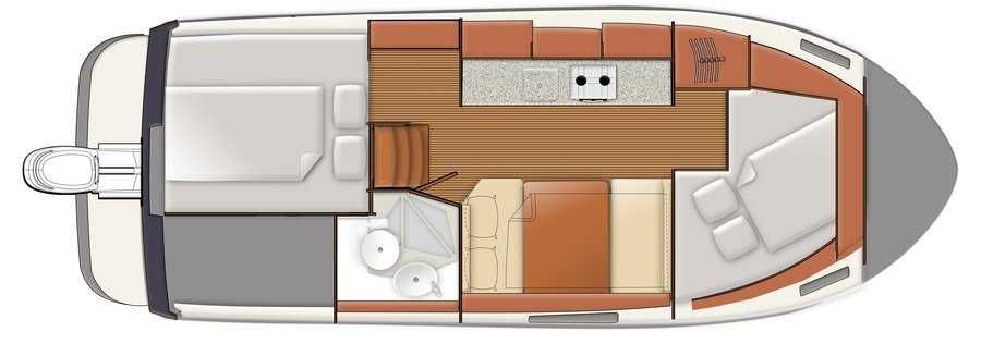 Nautika 830 MC Houseboat Jacht motorowodny Jacht spacerowy Motorówka
