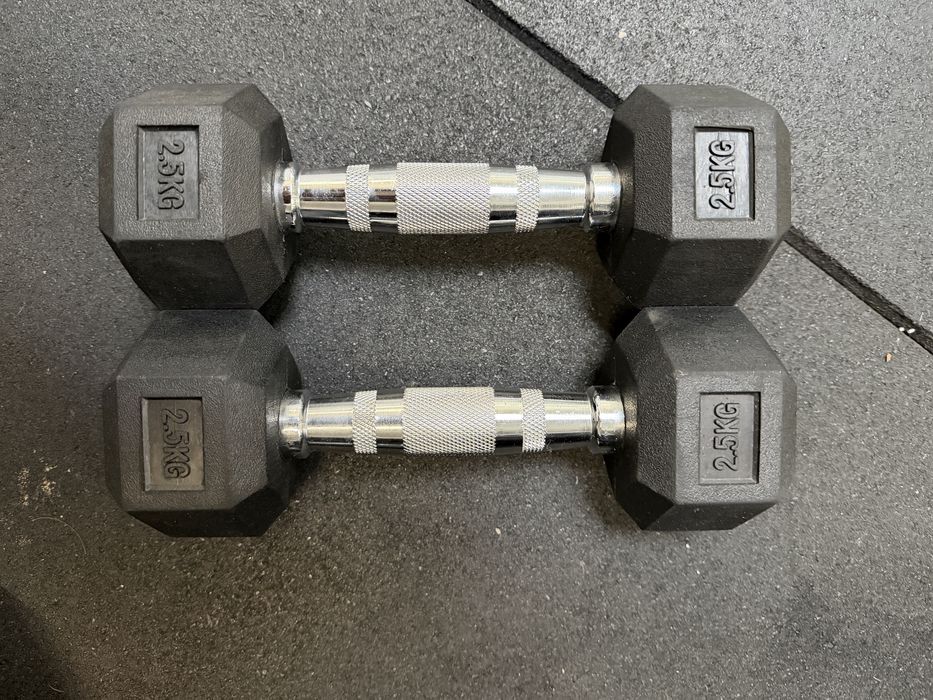 Halteres Dumbbell Hexagonais 2,5kg, 5kg e 25kg