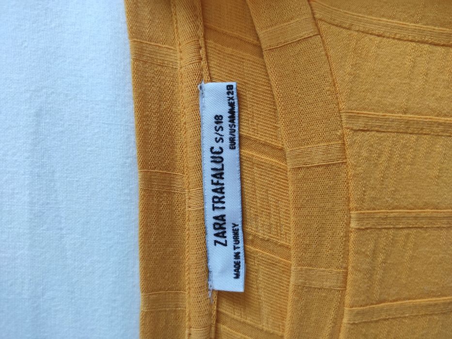 Crop top w kolorze pomarańczowym zara