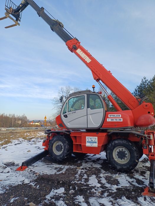Manitou 2150Mrt, Ładowarka teleskopowa obrotowa. Zasięg 21 metrów