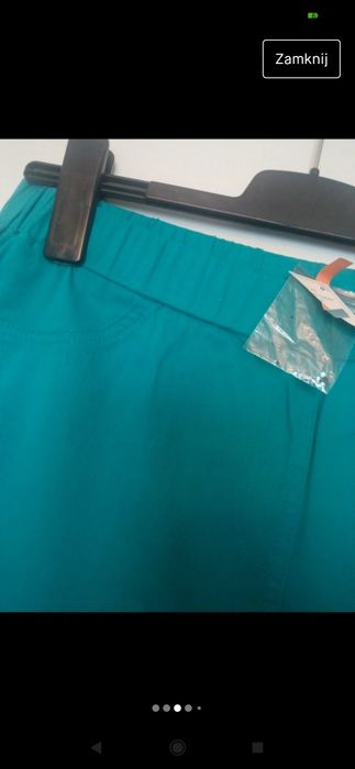 Spodnie damskie turkus 42/xl nowe