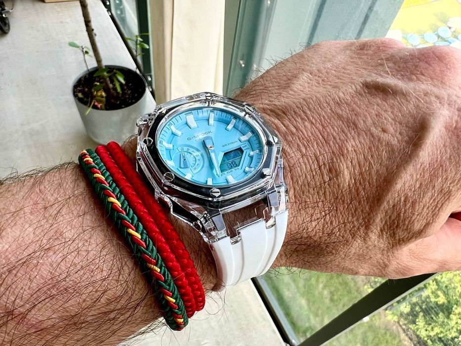 Casio GA-2100 Transparent White Mod