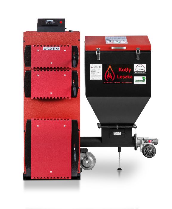 Kocioł piec c.o. 5 klasa HEKLA 35 kW ekogroszek ecodesign kotlyleszka