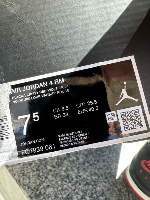 ‼️ ОРИГІНАЛ ‼️ Air Jordan 4 Rm Black FQ7939-061 Кросівки