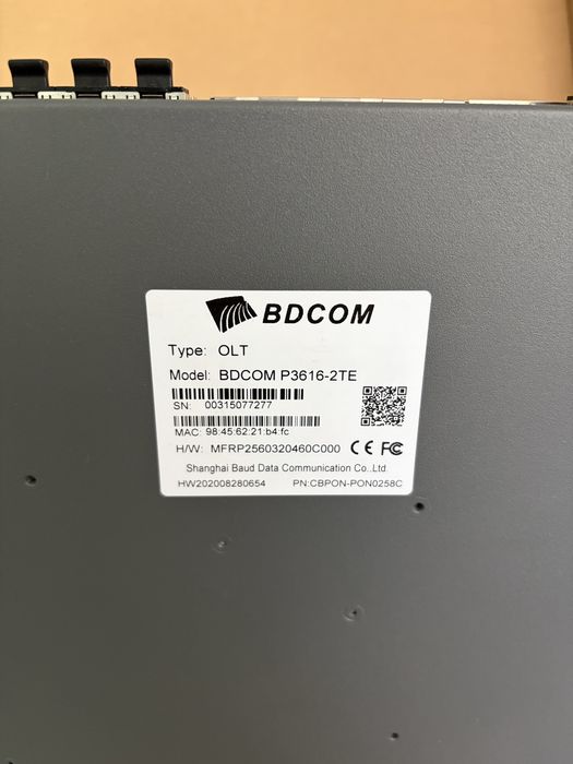 BDCOM p3616 2te OLT gpon