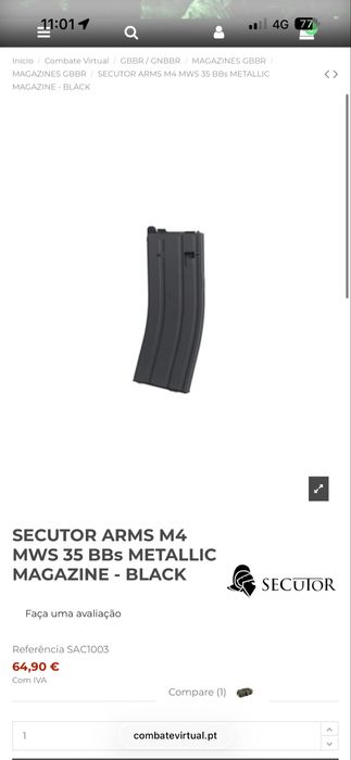 Vendo secutor centurion mws ( airsoft )