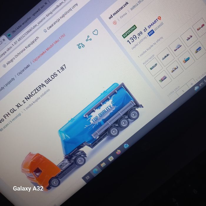 Siku volvo z cysterna guality