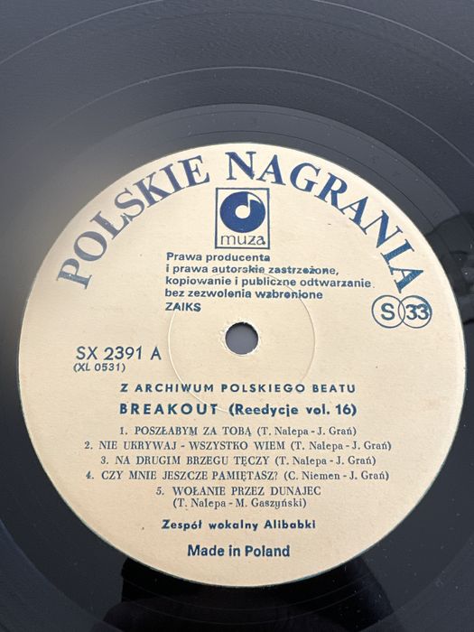 Breakout - Na drugim brzegu tęczy 1986 Vinyl