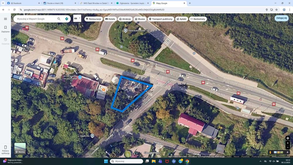 Plac do wynajęcia ok. 400 m2 Wrocław