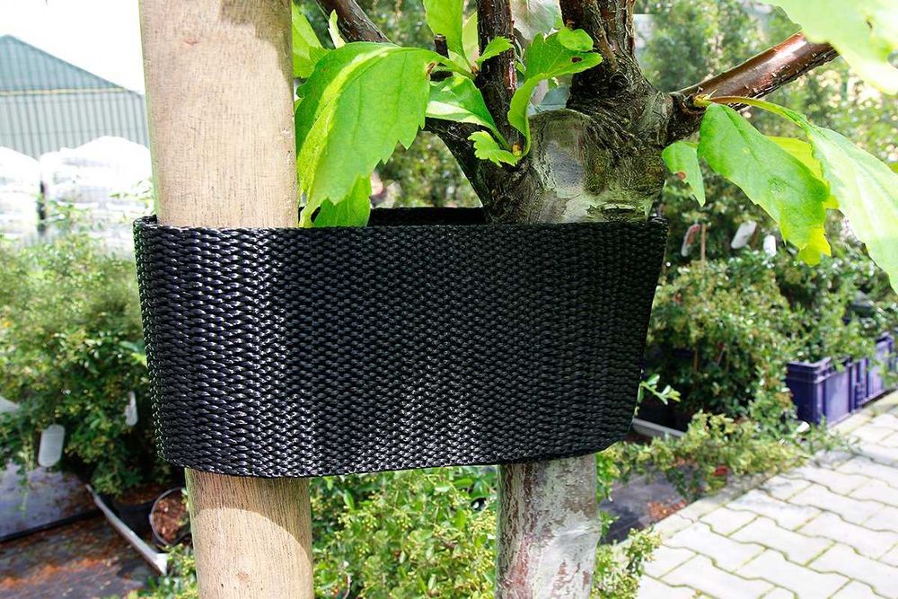 TAŚMA OGRODNICZA 3cm 4cm 5cm mocna tkana do podwiązywania roślin drzew