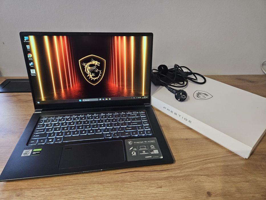 Laptop MSI Prestige 15 A10SC - i7 + GeForce + SSD