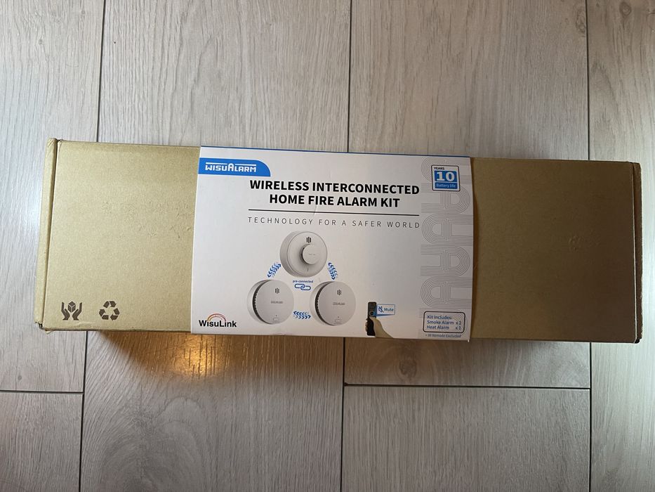 WISUALARM KIT1-2S1H-R8 — комплект пожежних датчиків 2× дим + 1× тепло