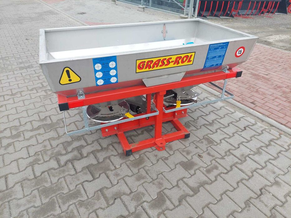 Rozsiewacz STRUMYK GRASS-ROL dwu tarczowy hydraulika transport gratis
