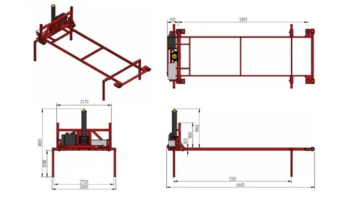 D-Tec Flexitipper  Pl Lt Lv Ee Ru / Rama Wywrotu Kontenera Do
