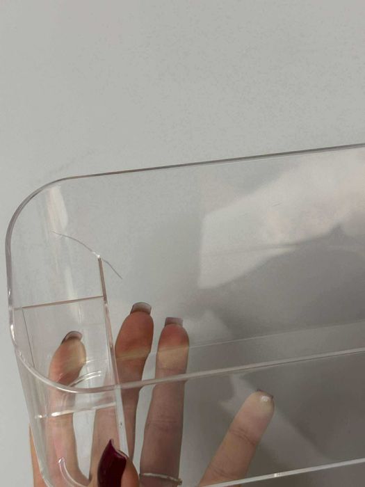 Organizer na kosmetyki 9 przegródek akrylowy przejrzysty