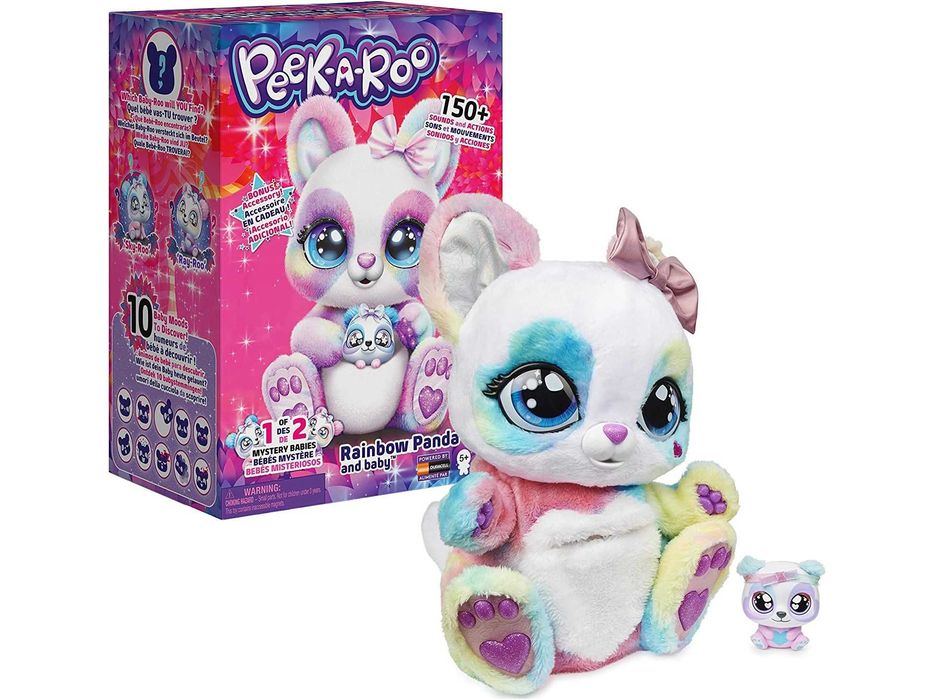 Інтерактивна Райдужна Панда Peek-A-Roo Rainbow Panda-Roo М'яка Іграшка