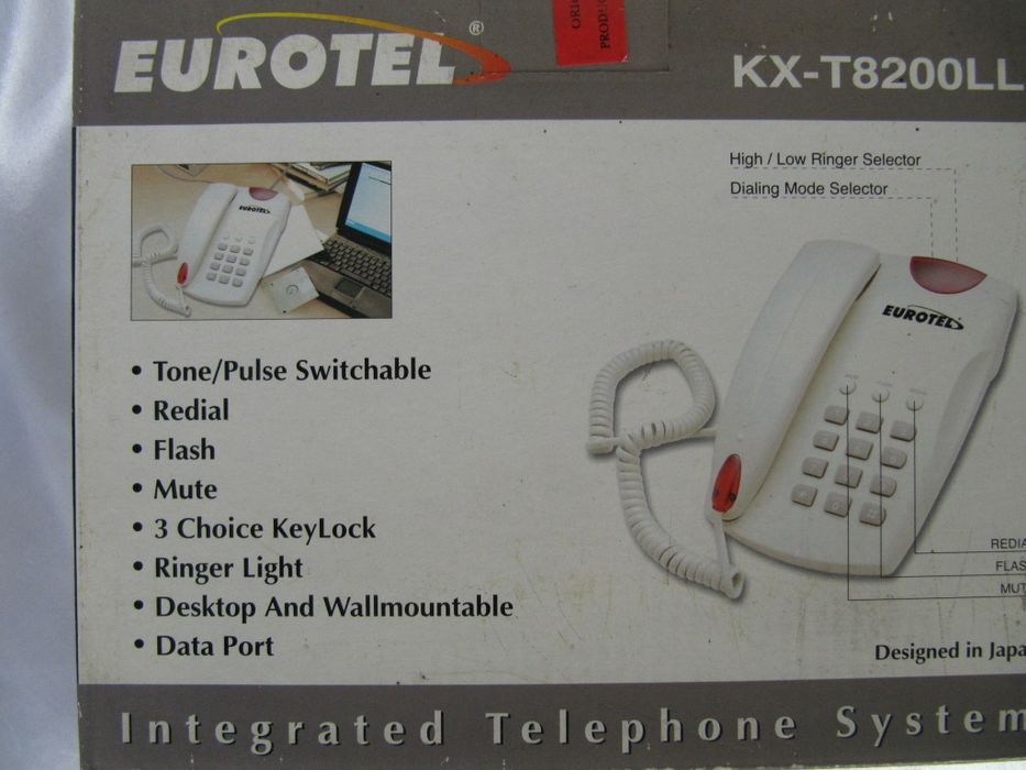 Телефон стационарный кнопочноый Eurotel KX-T8200LL,новый