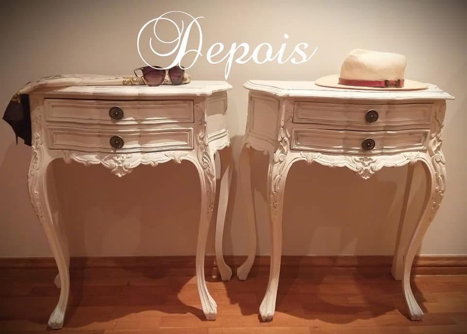 Par mesas de cabeceira