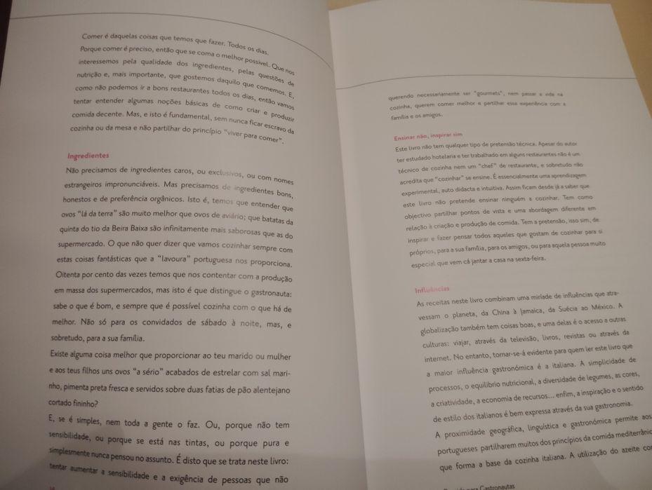 Livro Comida Para Gastronautas Como Novo