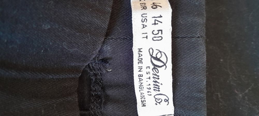 Легенцы чёрного цвета, новые, фирмы" Denim Go", производства Бангладеш